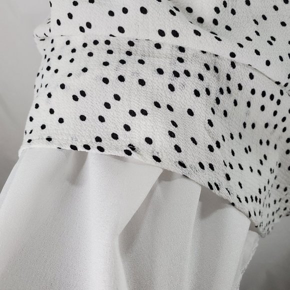 Off Shoulder Belted Polka Dot Dress - Picture 5 of 5